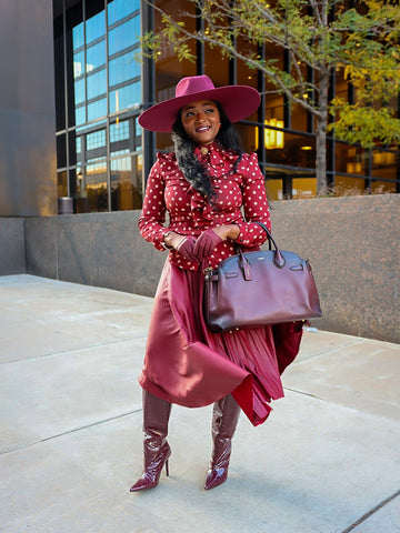 The Angels Halo Hat - "Believe" (Deep Mulberry Wine)